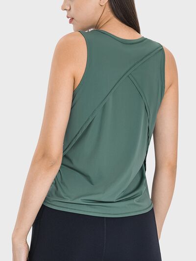 Round Neck Active Tank - Lily and Lavender Boutique