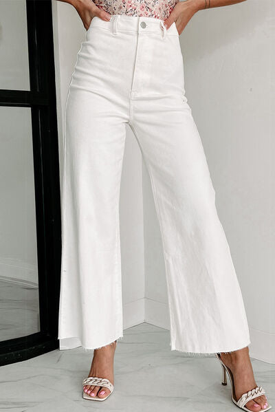 High Waist Wide Leg Jeans - Lily and Lavender Boutique