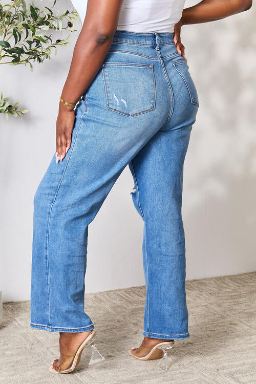 Judy Blue Full Size High Waist Distressed Jeans - Lily and Lavender Boutique